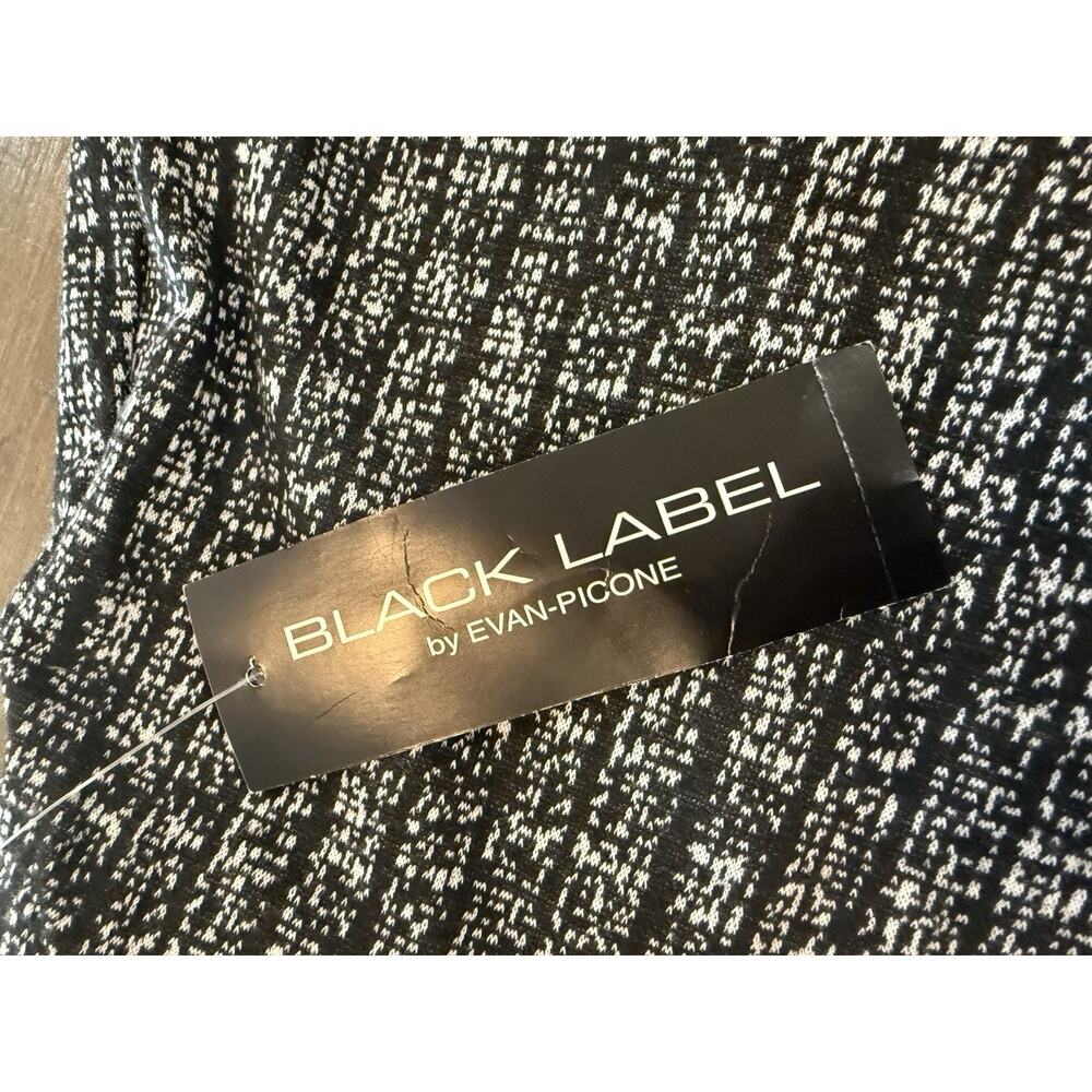 NWT Evan Picone Black Label Pencil Skirt Black White Print Women’s Size XL NEW - Picture 4 of 13
